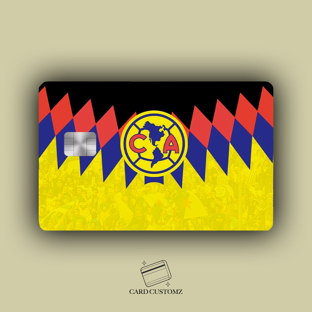 AMERICA FC STICKER DE VINIL HOLOGRÁFICO PARA TARJETAS