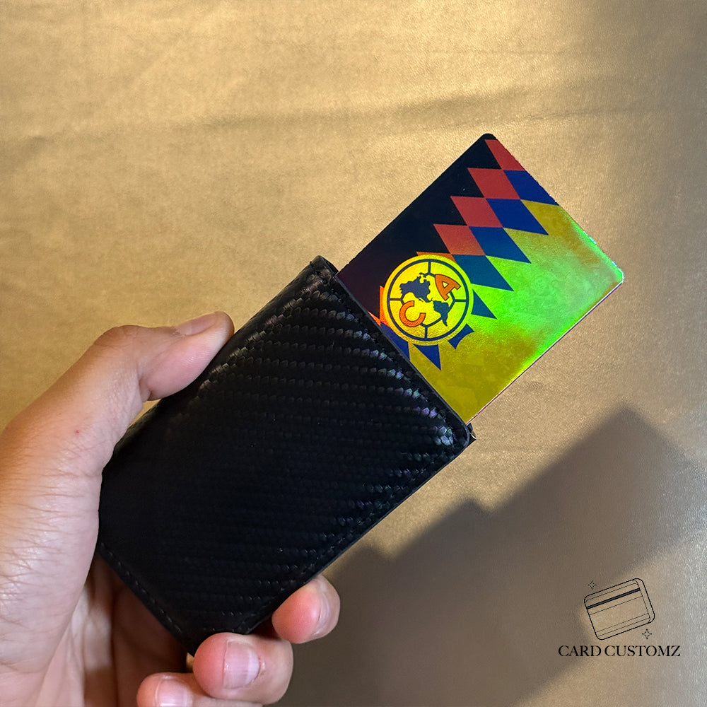 AMERICA FC STICKER DE VINIL HOLOGRÁFICO PARA TARJETAS