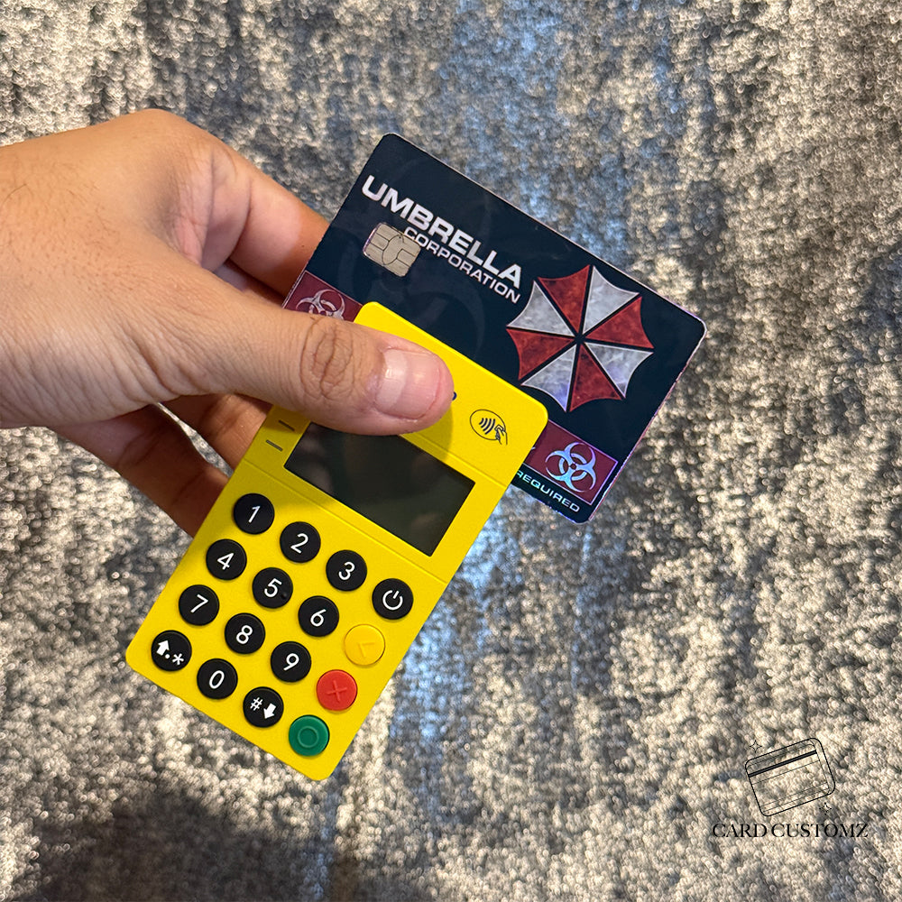 UMBRELLA CORPARATION ACCESO NIVEL 5 STICKER DE VINIL HOLOGRÁFICO PARA TARJETAS