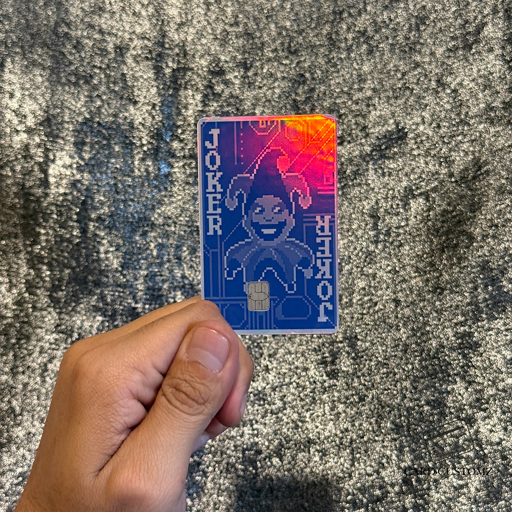 JOKER BALATRO STICKER DE VINIL HOLOGRÁFICO PARA TARJETAS