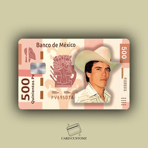 BILLETE DE CHALINO STICKER DE VINIL HOLOGRÁFICO PARA TARJETAS