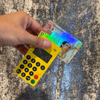 BILLETE DE CHALINO STICKER DE VINIL HOLOGRÁFICO PARA TARJETAS