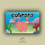COBRATE PATRICIO STICKER DE VINIL HOLOGRÁFICO PARA TARJETAS