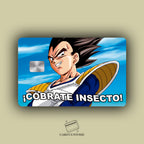 COBRATE INSECTO VEGUETA STICKER DE VINIL HOLOGRÁFICO PARA TARJETAS