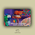 COMPRAS COMPULSIVAS STICKER DE VINIL HOLOGRÁFICO PARA TARJETAS