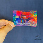 COMPRAS COMPULSIVAS STICKER DE VINIL HOLOGRÁFICO PARA TARJETAS