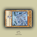 DRAGÓN BLANCO OJOS AZULES YU-GI-OH! STICKER DE VINIL HOLOGRÁFICO PARA TARJETAS