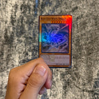 DRAGÓN BLANCO OJOS AZULES YU-GI-OH! STICKER DE VINIL HOLOGRÁFICO PARA TARJETAS