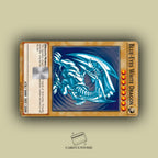 DRAGÓN DE OJOS AZULES YU-GI-OH! STICKER DE VINIL HOLOGRÁFICO PARA TARJETAS