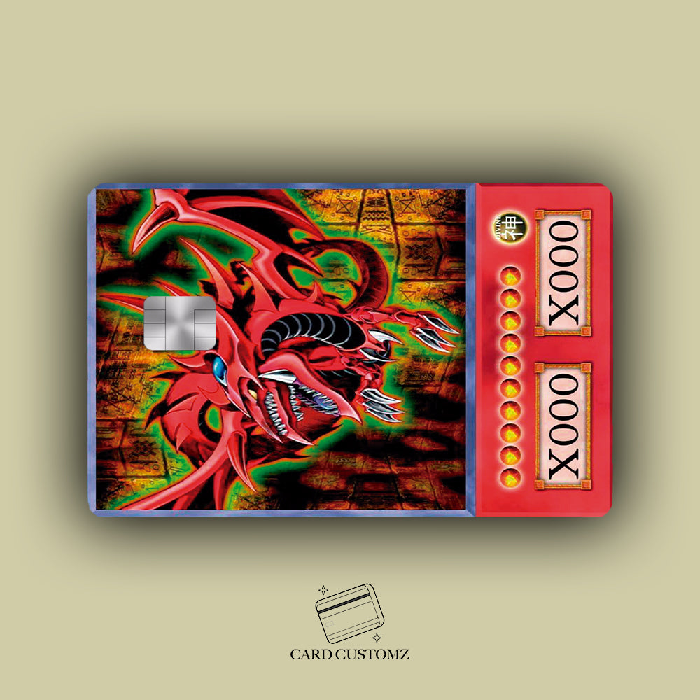 DRAGÓN ROJO YU-GI-OH! STICKER DE VINIL HOLOGRÁFICO PARA TARJETAS