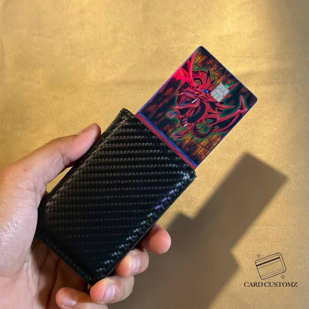 DRAGÓN ROJO YU-GI-OH! STICKER DE VINIL HOLOGRÁFICO PARA TARJETAS