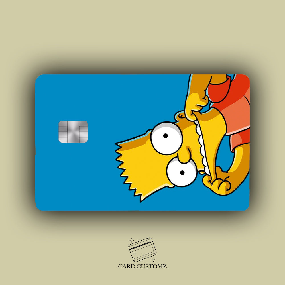EL BART STICKER DE VINIL HOLOGRÁFICO PARA TARJETAS