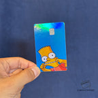 EL BART STICKER DE VINIL HOLOGRÁFICO PARA TARJETAS