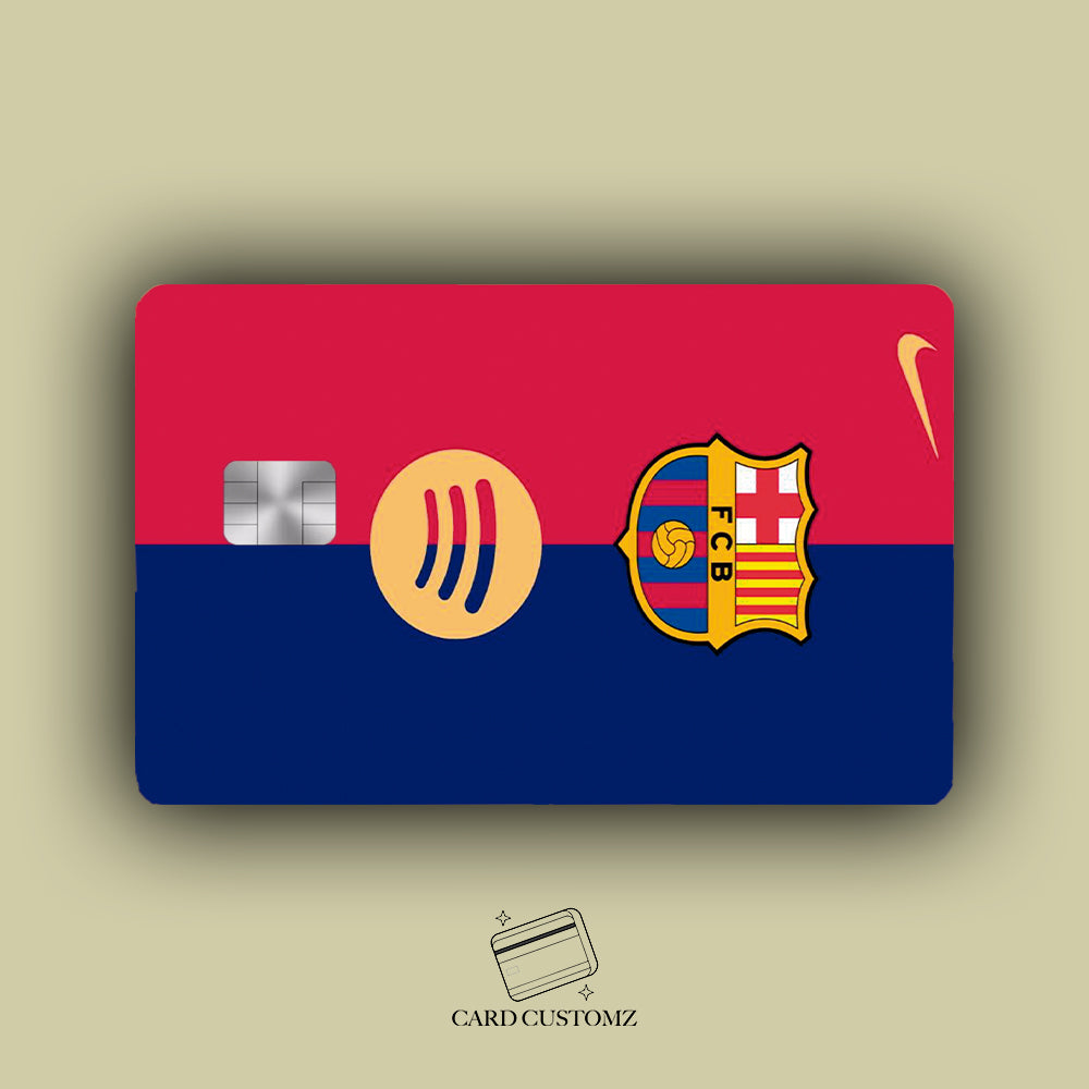 FC BARCELONA STICKER DE VINIL HOLOGRÁFICO PARA TARJETAS