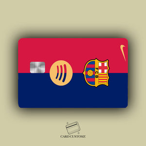 FC BARCELONA STICKER DE VINIL HOLOGRÁFICO PARA TARJETAS