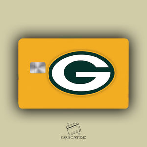 GREEN BAY PACKERS STICKER DE VINIL HOLOGRÁFICO PARA TARJETAS