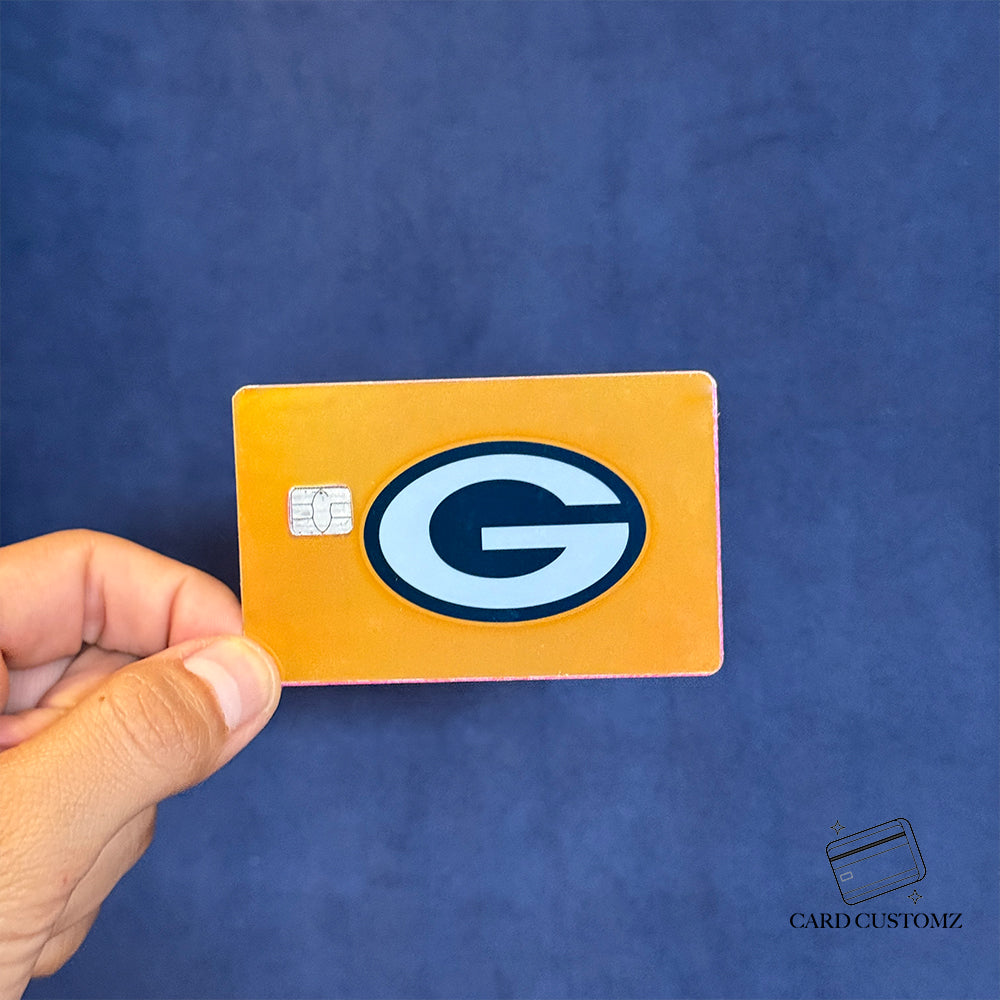 GREEN BAY PACKERS STICKER DE VINIL HOLOGRÁFICO PARA TARJETAS