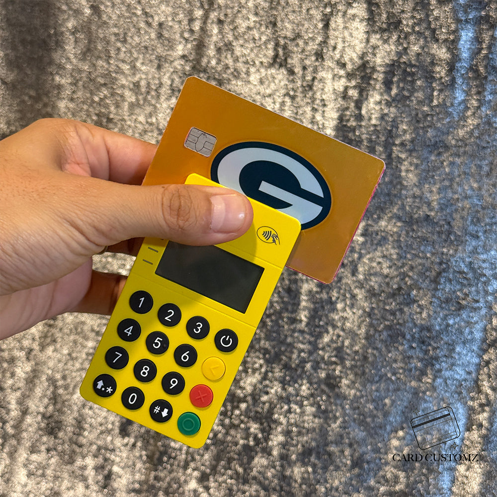 GREEN BAY PACKERS STICKER DE VINIL HOLOGRÁFICO PARA TARJETAS