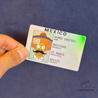 HOMERO SANCHEZ STICKER DE VINIL HOLOGRÁFICO PARA TARJETAS