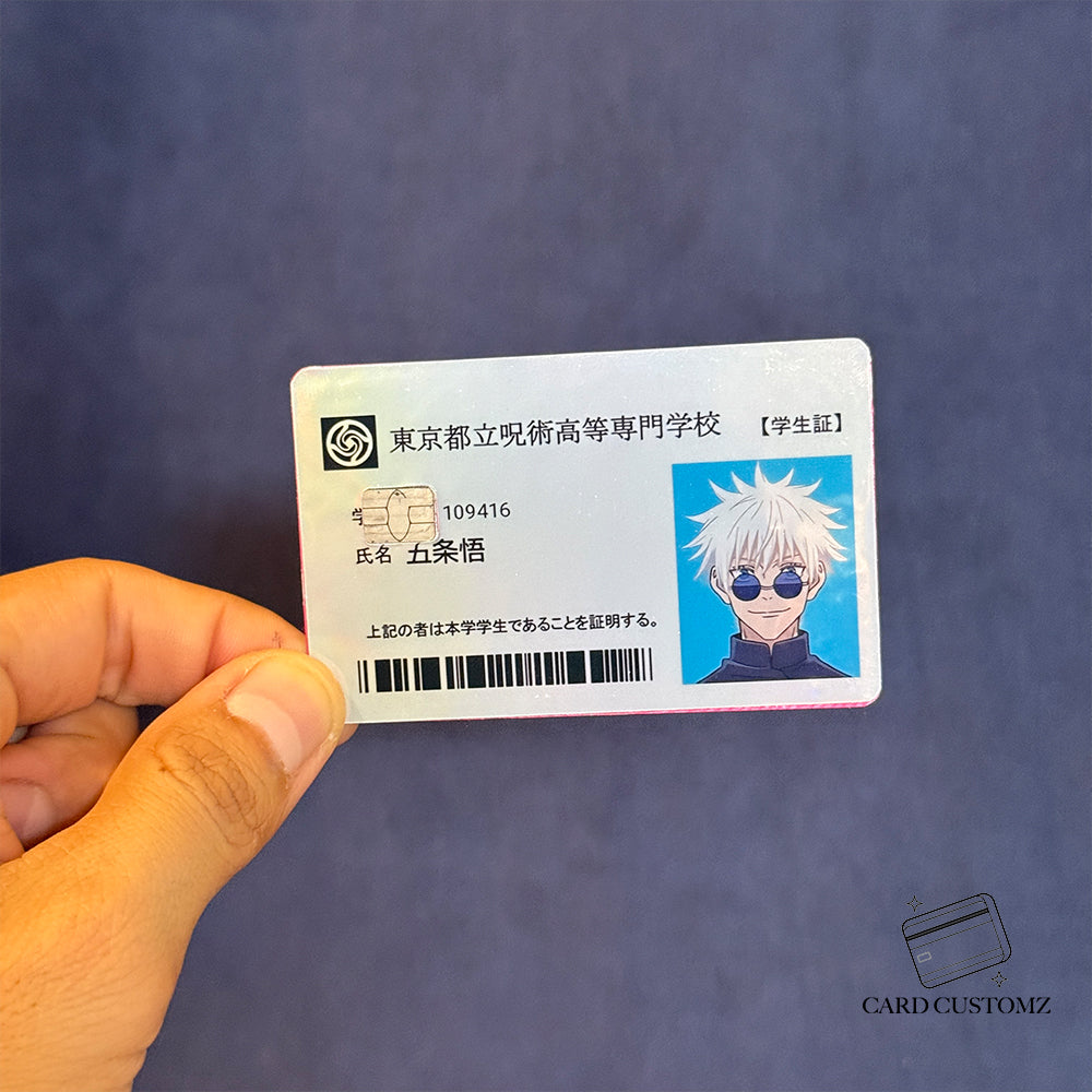 ID GOJO STICKER DE VINIL HOLOGRÁFICO PARA TARJETAS