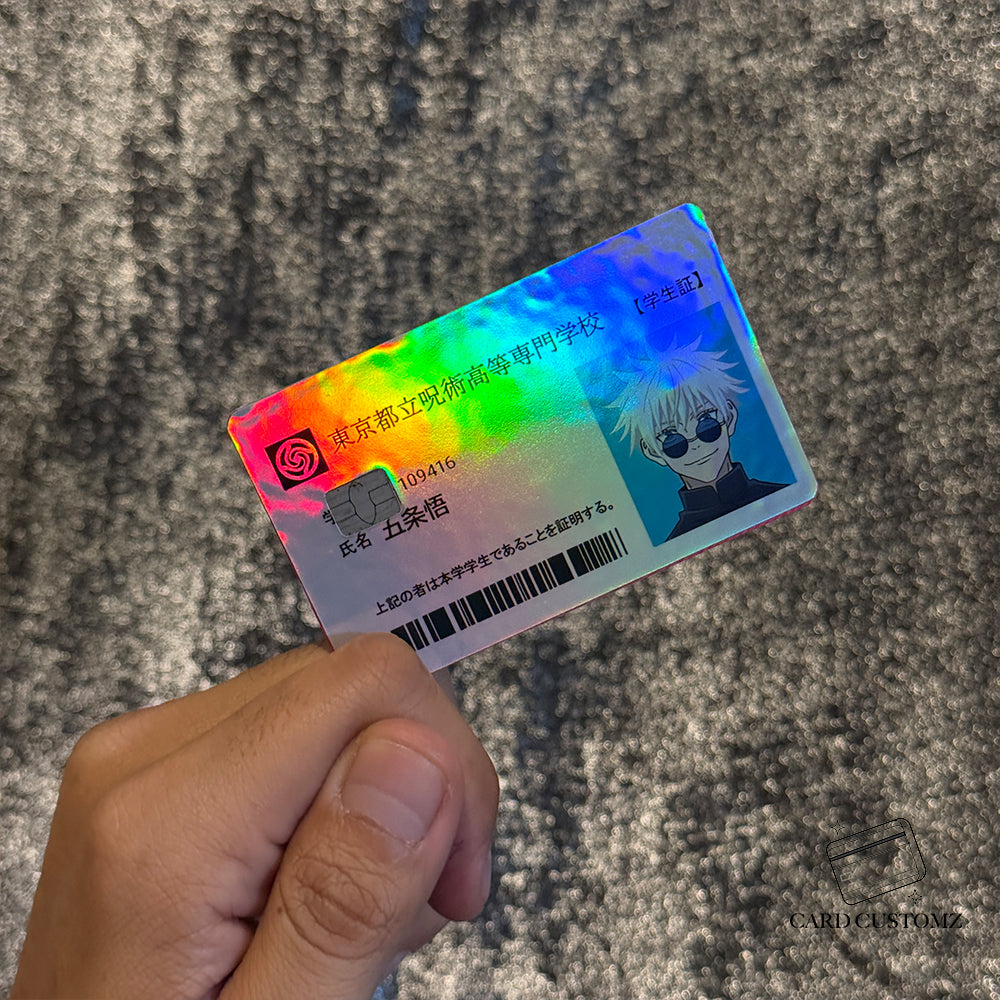 ID GOJO STICKER DE VINIL HOLOGRÁFICO PARA TARJETAS