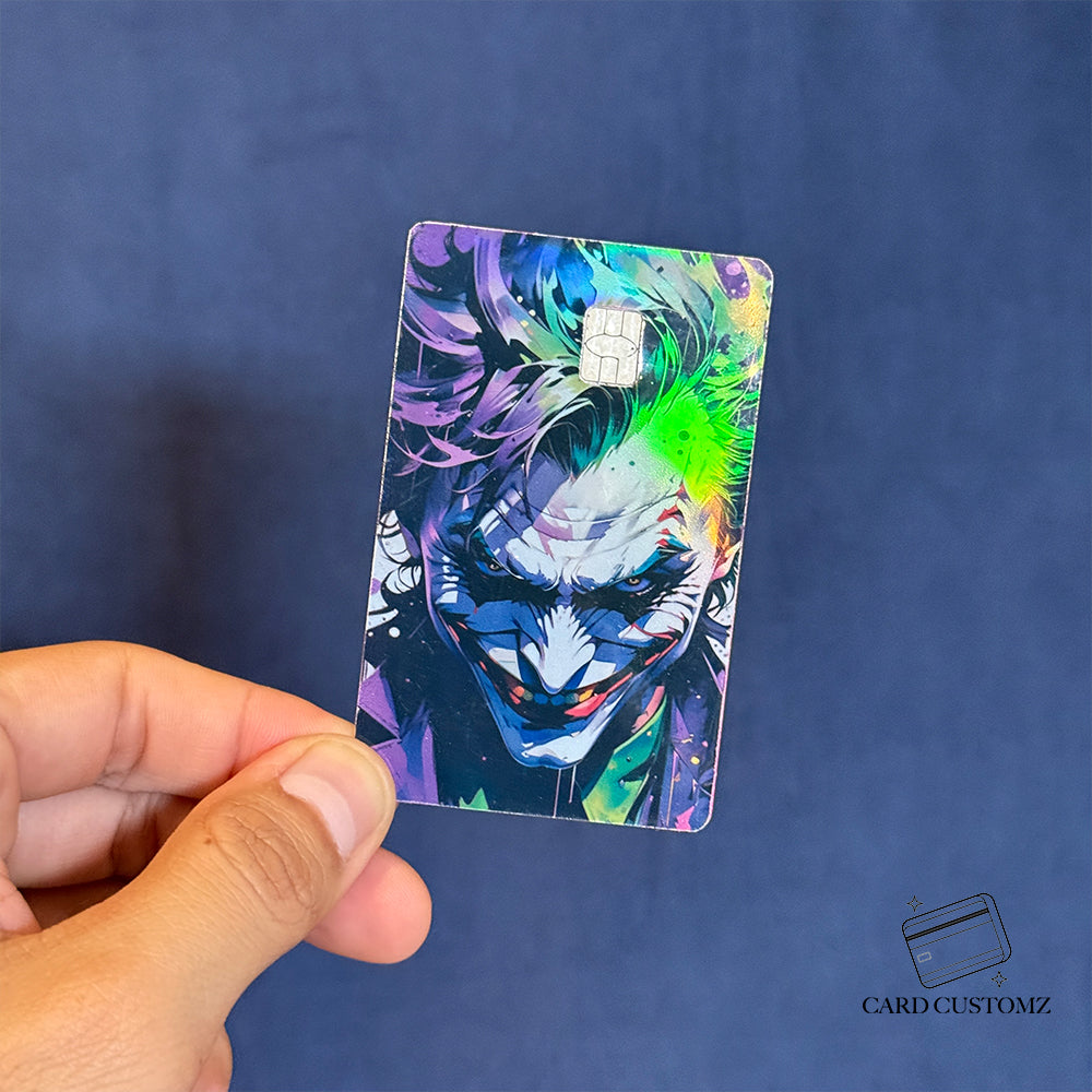 JOKER STICKER DE VINIL HOLOGRÁFICO PARA TARJETAS