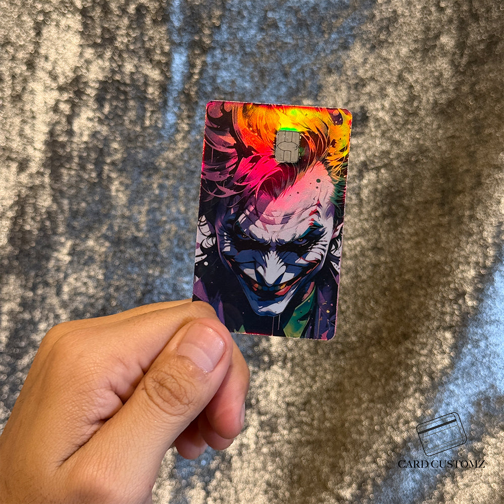 JOKER STICKER DE VINIL HOLOGRÁFICO PARA TARJETAS