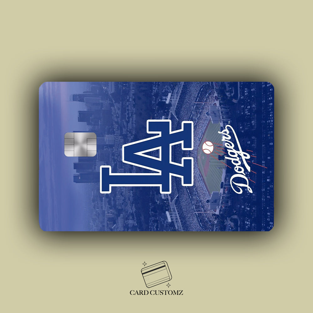 LA DODGERS STICKER DE VINIL HOLOGRÁFICO PARA TARJETAS