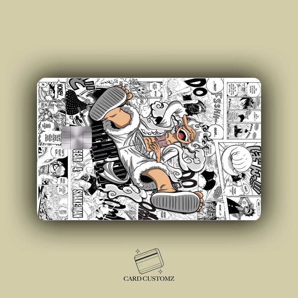 LUFFY GEAR FIVE STICKER DE VINIL HOLOGRÁFICO PARA TARJETAS