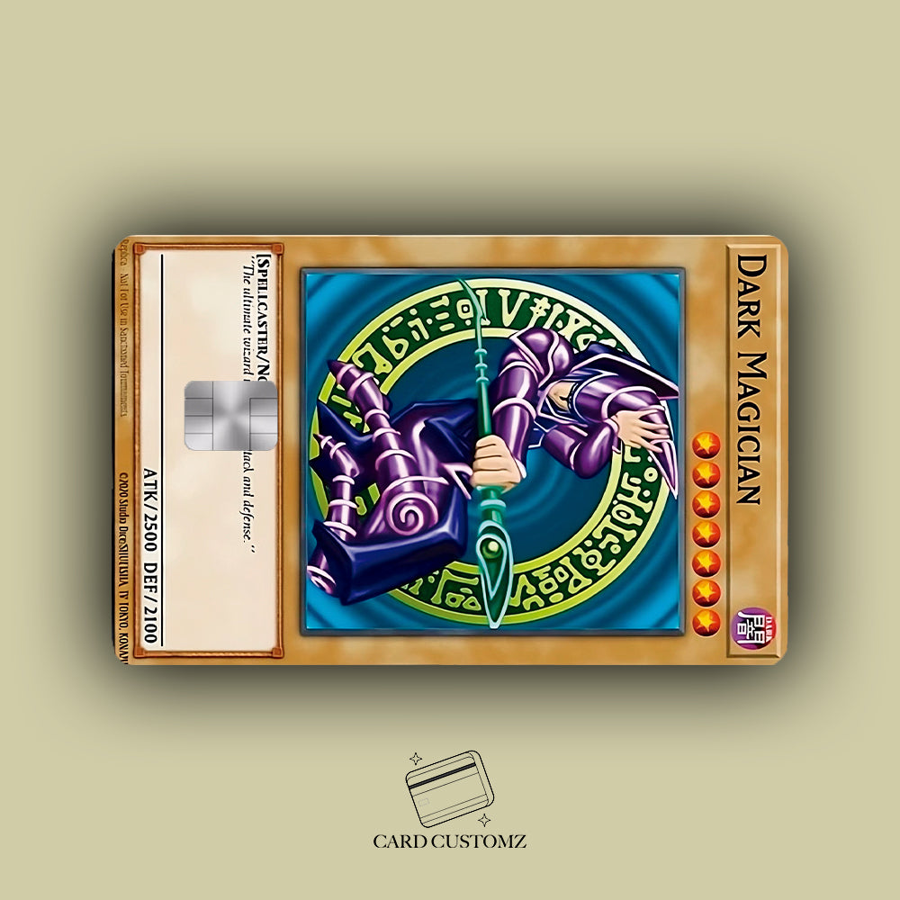 MAGO OSCURO YU-GI-OH! STICKER DE VINIL HOLOGRÁFICO PARA TARJETAS