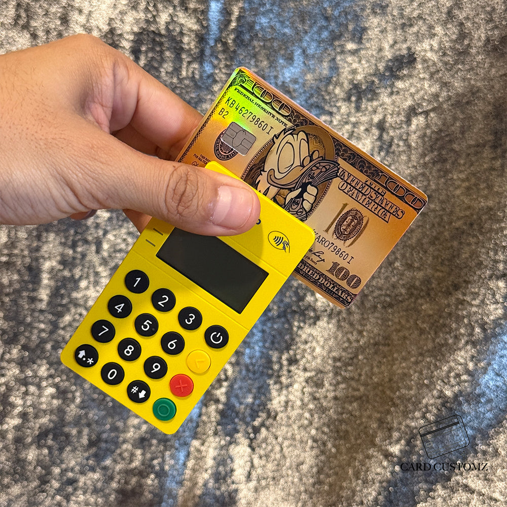 MCPATO BILLETE 100 USD STICKER DE VINIL HOLOGRÁFICO PARA TARJETAS