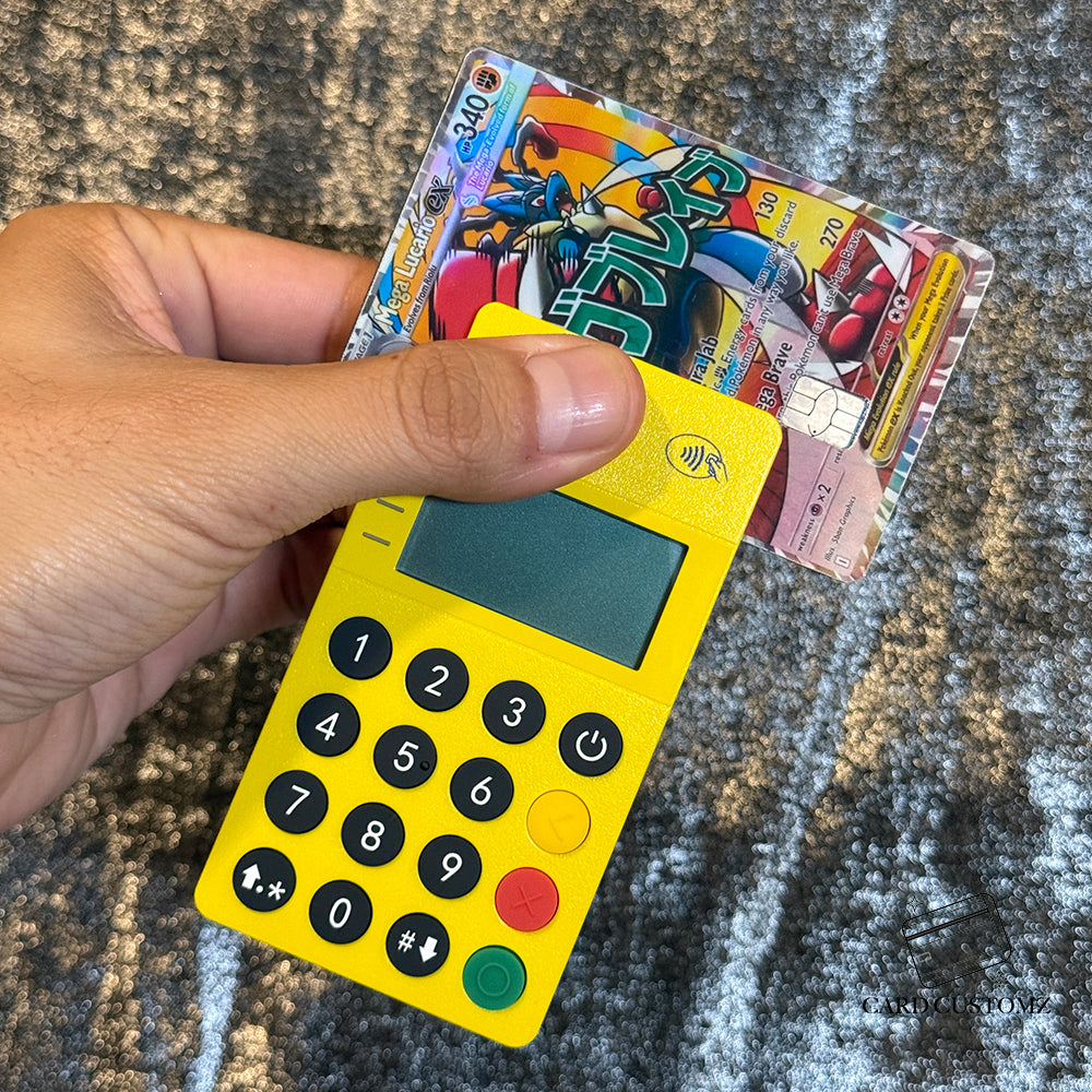 MEGA LUCARIO EX STICKER DE VINIL HOLOGRÁFICO PARA TARJETAS