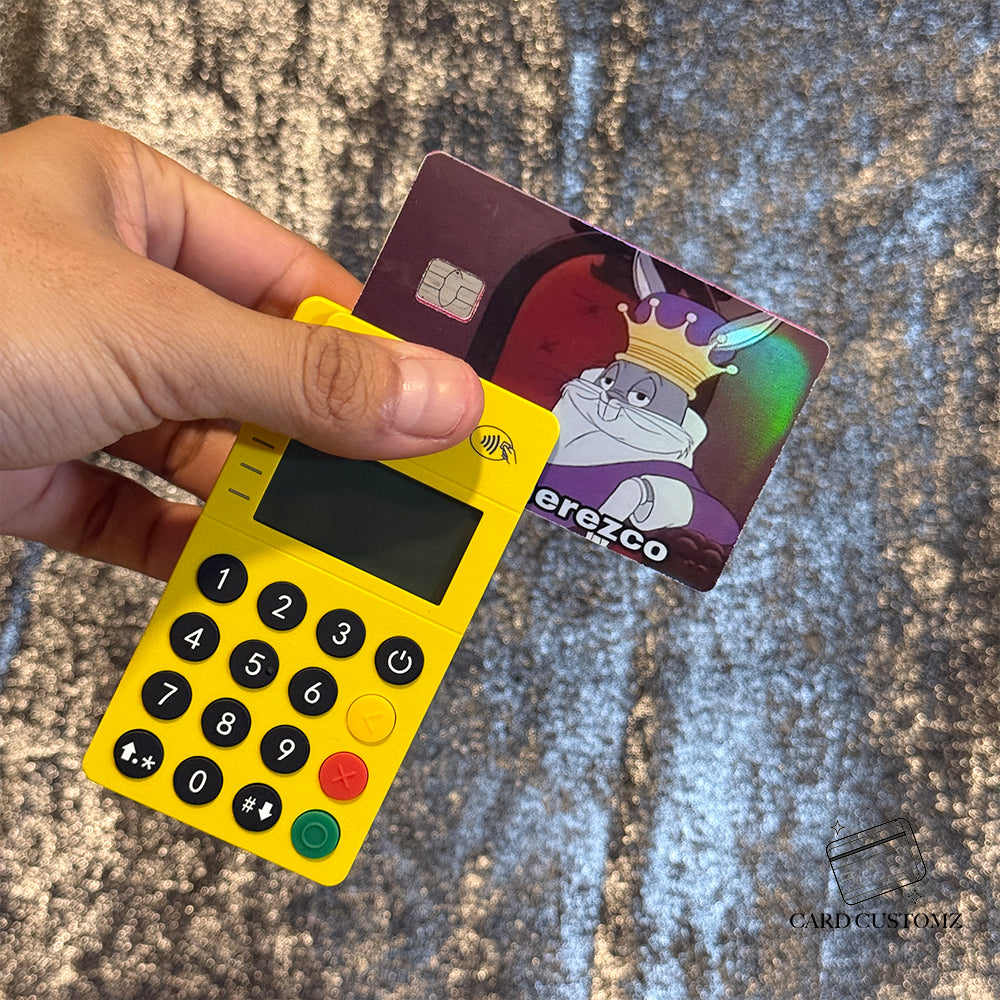 ME LO MEREZCO STICKER DE VINIL HOLOGRÁFICO PARA TARJETAS