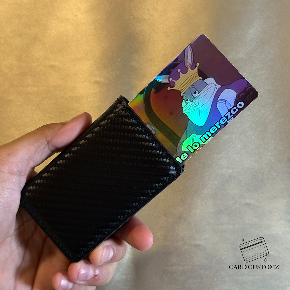 ME LO MEREZCO STICKER DE VINIL HOLOGRÁFICO PARA TARJETAS