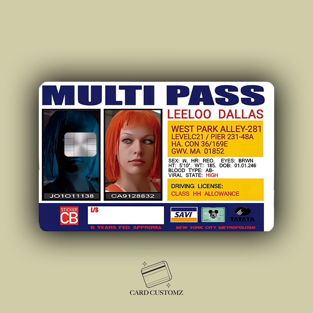 MULTIPASE STICKER DE VINIL HOLOGRÁFICO PARA TARJETAS