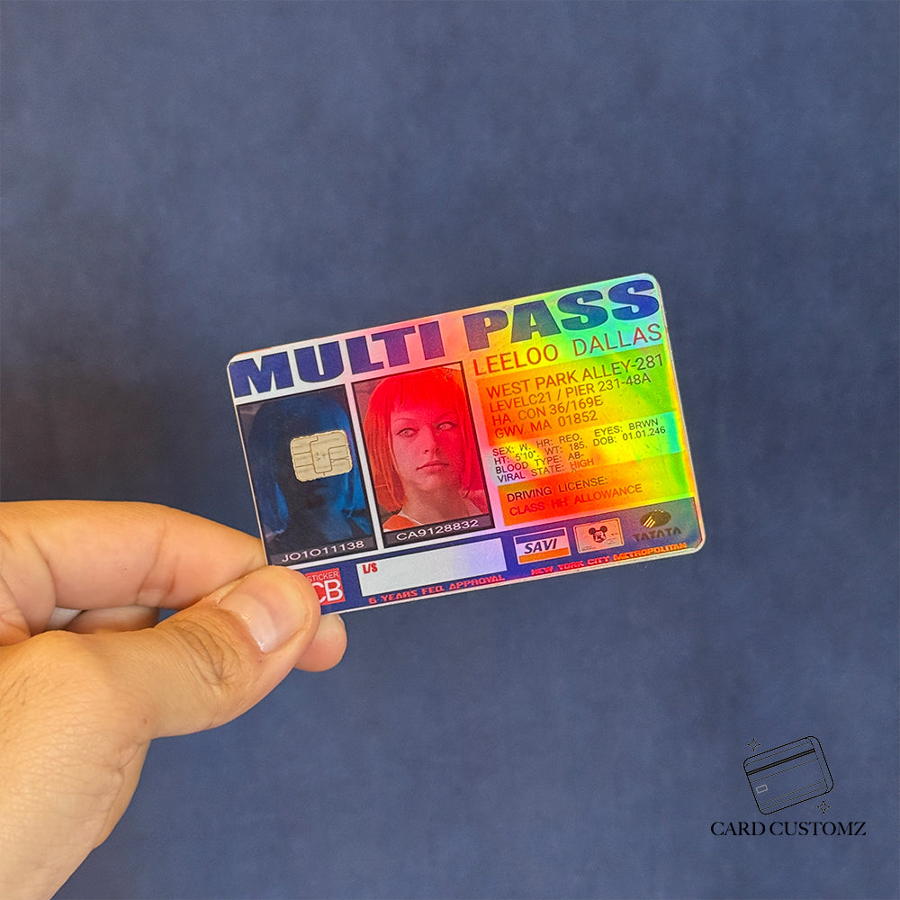 MULTIPASE STICKER DE VINIL HOLOGRÁFICO PARA TARJETAS