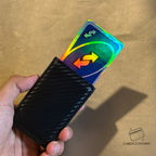 REVERSA UNO AZUL STICKER DE VINIL HOLOGRÁFICO PARA TARJETAS
