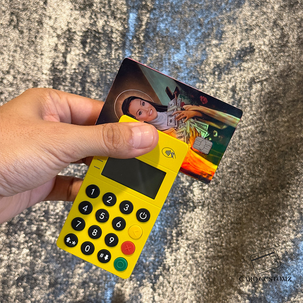 SANTA TERESA STICKER DE VINIL HOLOGRÁFICO PARA TARJETAS