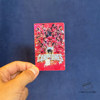 TOLUCA BICAMPEÓN STICKER DE VINIL HOLOGRÁFICO PARA TARJETAS