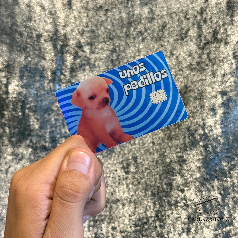 UNOS PEDILLOS STICKER DE VINIL HOLOGRÁFICO PARA TARJETAS