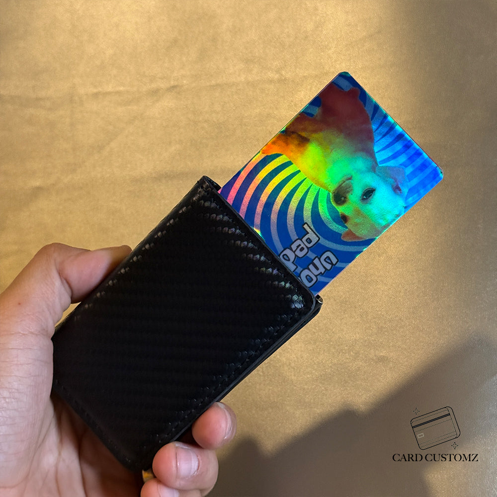 UNOS PEDILLOS STICKER DE VINIL HOLOGRÁFICO PARA TARJETAS